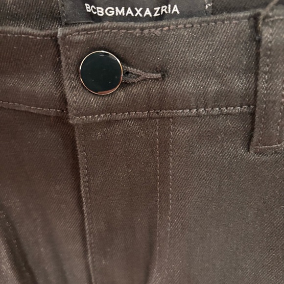 NWT BCBGMaxAzria Women’s Black Jeans with a Subtle Sheen - Sz 26 - Picture 3 of 9